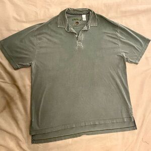 Vintage 90’s Sage Orvis Polo 100% Cotton Boho Chic Gorpcore Fisherman Cabbincore